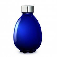 Botella Devi de vidrio azul- agua pura y armonizada- Devi Water - Yebio